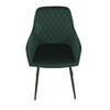 Jídelní židle, zelená, sametová látka, DCH-215 GRN4