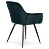 Jídelní židle, modrá, sametová látka, DCH-421 BK4