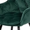 Jídelní židle, zelená, sametová látka, DCH-421 GRN4