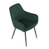 Jídelní židle, zelená, sametová látka, DCH-215 GRN4