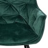 Jídelní židle, zelená, sametová látka, DCH-421 GRN4