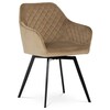 Jídelní židle, béžová, sametová látka, DCH-425 CAP4