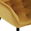 Jídelní židle, žlutá, sametová látka, DCH-421 YEL4