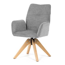 Jídelní židle, šedá, látka, DCH-C2148 SIL2