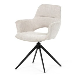 Jídelní židle, krémová, látka, DCH-D1320 CRM2