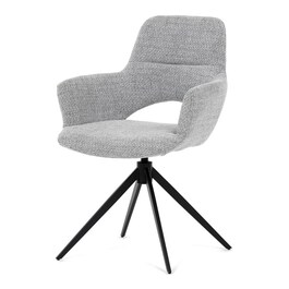 Jídelní židle, šedá, látka, DCH-D1320 GREY2
