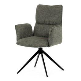 Jídelní židle, zelená, látka, DCH-D1328 GRN2