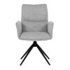 Jídelní židle, šedá, látka, DCH-D1328 SIL2