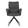 Jídelní židle, šedá, látka, DCH-D1328 GREY2