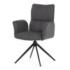 Jídelní židle, šedá, látka, DCH-D1328 GREY2