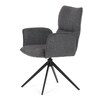Jídelní židle, šedá, látka, DCH-D1328 GREY2
