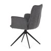 Jídelní židle, šedá, látka, DCH-D1328 GREY2