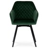 Jídelní židle, zelená, sametová látka, DCH-425 GRN4