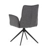Jídelní židle, šedá, látka, DCH-D1328 GREY2