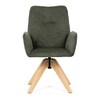 Jídelní židle, zelená, látka, DCH-C2148 GRN2