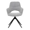Jídelní židle, šedá, látka, DCH-D1320 GREY2