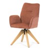 Jídelní židle, oranžová, látka, DCH-C2148 ORA2