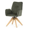 Jídelní židle, zelená, látka, DCH-C2148 GRN2