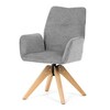 Jídelní židle, šedá, látka, DCH-C2148 SIL2