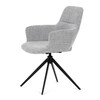 Jídelní židle, šedá, látka, DCH-D1320 GREY2