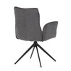Jídelní židle, šedá, látka, DCH-D1328 GREY2