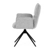 Jídelní židle, šedá, látka, DCH-D1328 SIL2