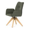 Jídelní židle, zelená, látka, DCH-C2148 GRN2