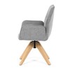 Jídelní židle, šedá, látka, DCH-C2148 SIL2