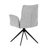 Jídelní židle, šedá, látka, DCH-D1328 SIL2
