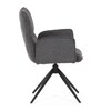 Jídelní židle, šedá, látka, DCH-D1328 GREY2