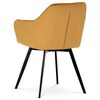 Jídelní židle, žlutá, sametová látka, DCH-425 YEL4