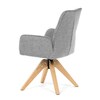 Jídelní židle, šedá, látka, DCH-C2148 SIL2