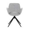 Jídelní židle, šedá, látka, DCH-D1320 GREY2