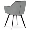 Jídelní židle, šedá, sametová látka, DCH-425 GREY4