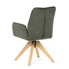 Jídelní židle, zelená, látka, DCH-C2148 GRN2