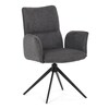 Jídelní židle, šedá, látka, DCH-D1328 GREY2