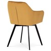 Jídelní židle, žlutá, sametová látka, DCH-425 YEL4