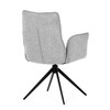 Jídelní židle, šedá, látka, DCH-D1328 SIL2