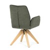 Jídelní židle, zelená, látka, DCH-C2148 GRN2