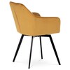 Jídelní židle, žlutá, sametová látka, DCH-425 YEL4