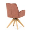 Jídelní židle, oranžová, látka, DCH-C2148 ORA2