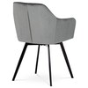 Jídelní židle, šedá, sametová látka, DCH-425 GREY4