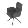 Jídelní židle, šedá, látka, DCH-D1328 GREY2