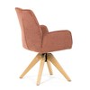 Jídelní židle, oranžová, látka, DCH-C2148 ORA2