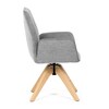Jídelní židle, šedá, látka, DCH-C2148 SIL2