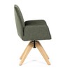 Jídelní židle, zelená, látka, DCH-C2148 GRN2