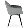 Jídelní židle, šedá, sametová látka, DCH-425 GREY4