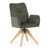 Jídelní židle, zelená, látka, DCH-C2148 GRN2