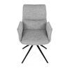 Jídelní židle, šedá, látka, DCH-D1328 SIL2