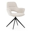 Jídelní židle, krémová, látka, DCH-D1320 CRM2